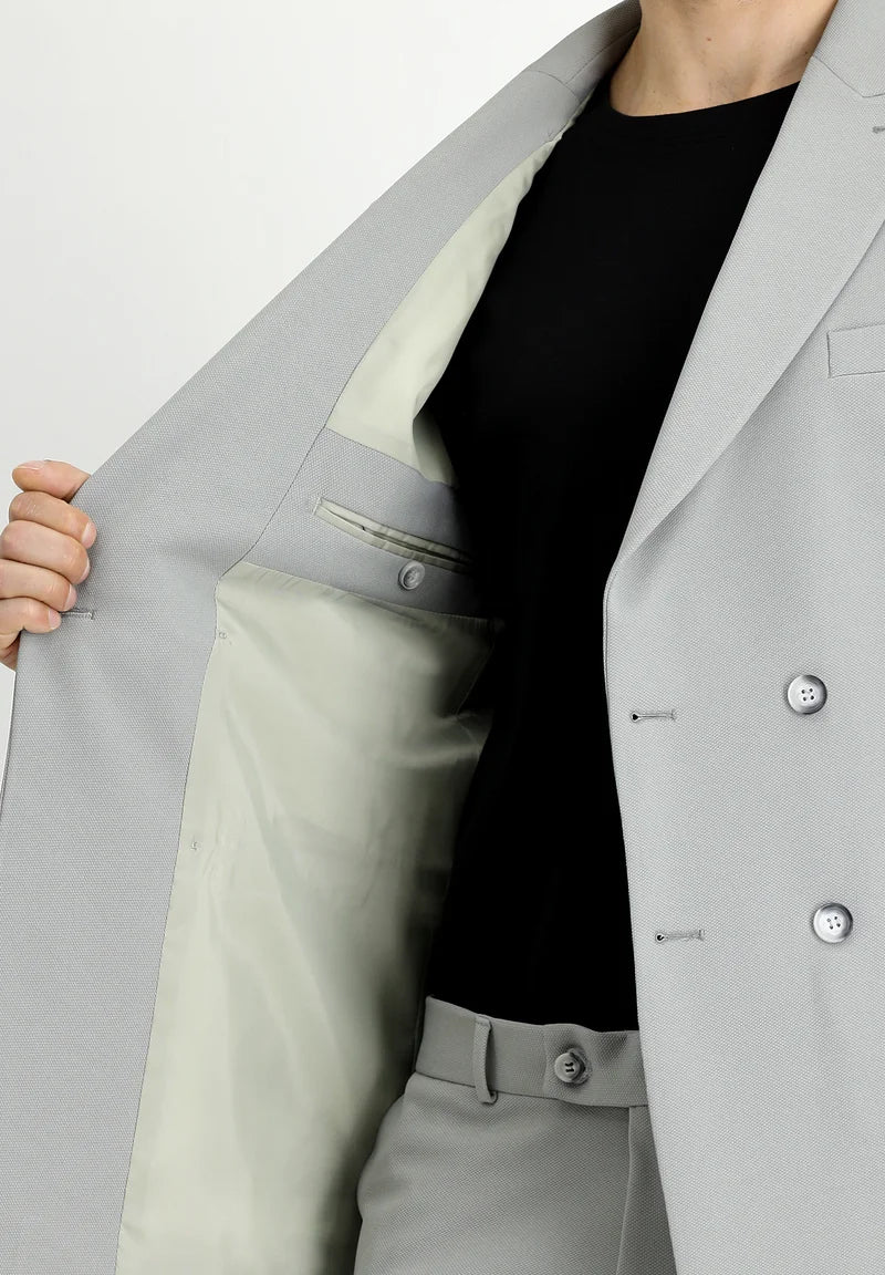 Formal 2 Pieces Mens Suit Flat Peak Lapel Tuxedos For Wedding (Blazer+Pants) mens event wear