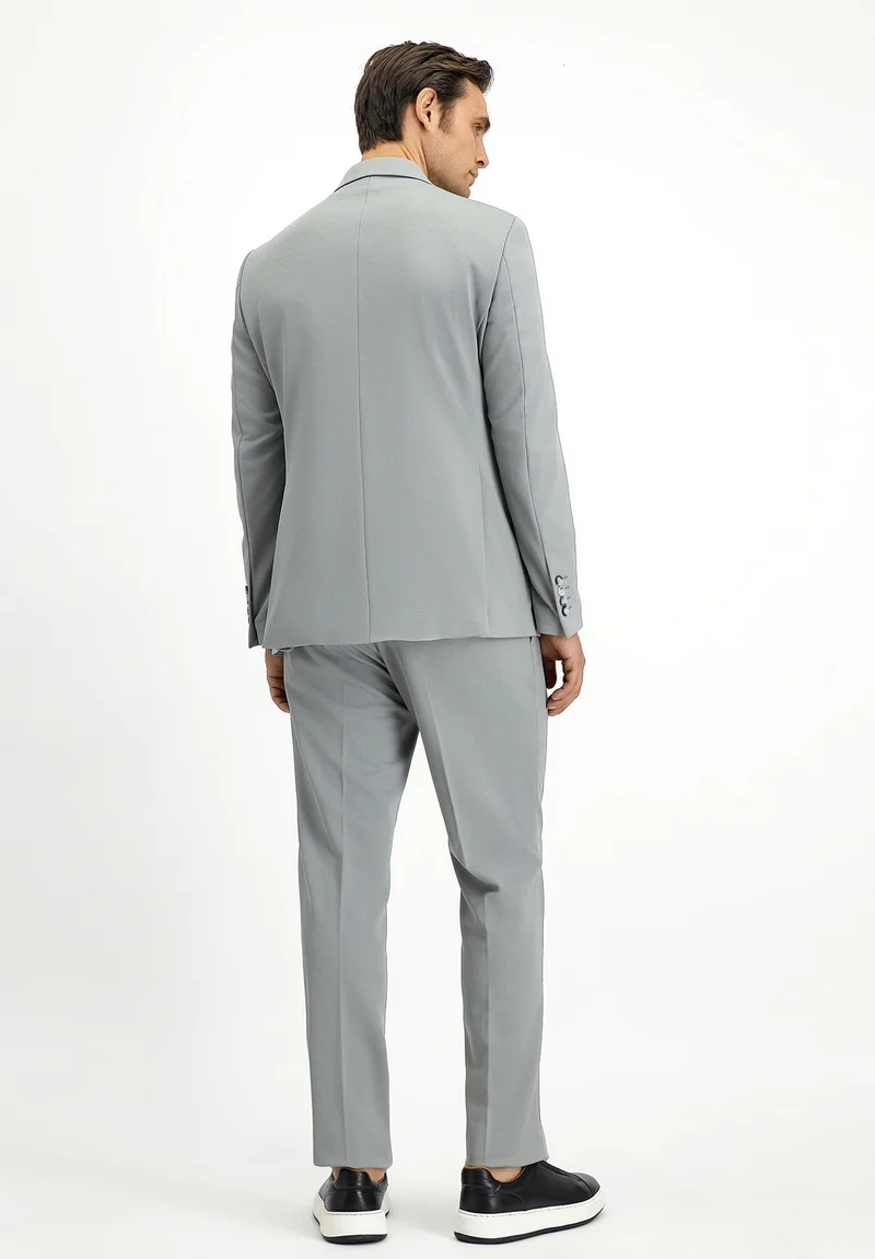 Formal 2 Pieces Mens Suit Flat Peak Lapel Tuxedos For Wedding (Blazer+Pants) mens event wear