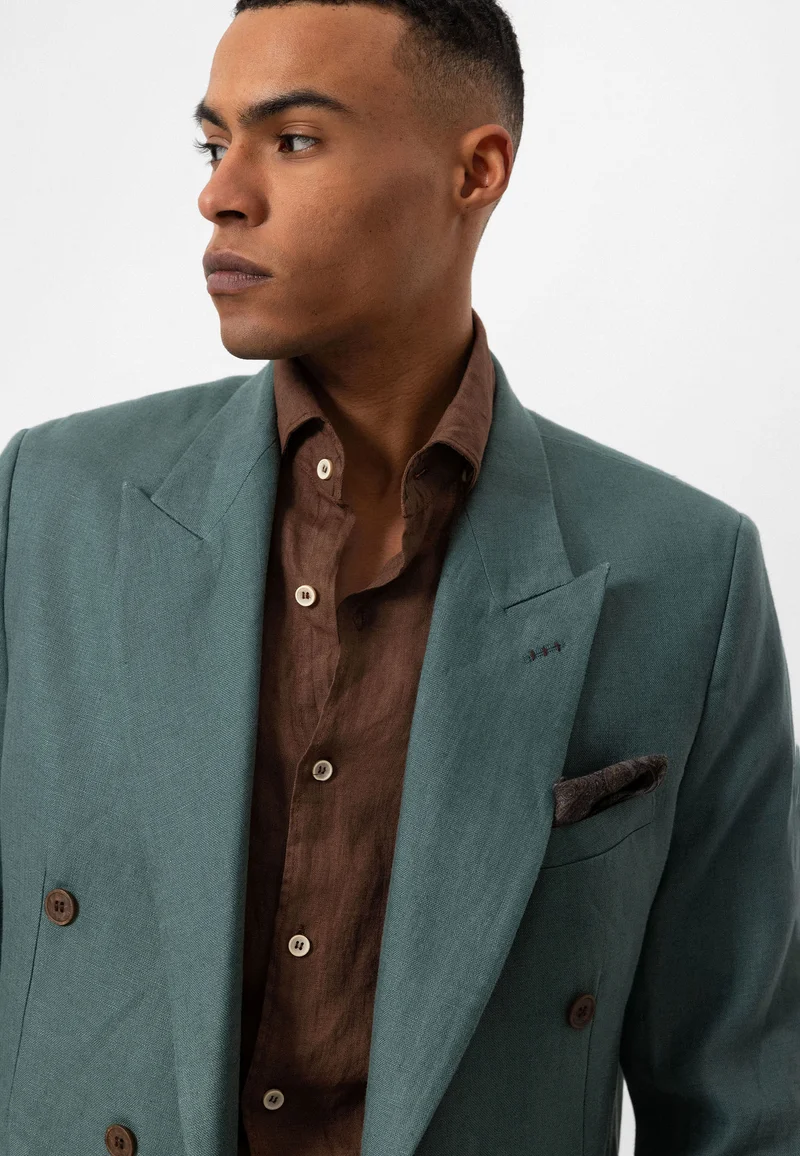 Formal 2 Pieces Mens Suit Flat Peak Lapel Tuxedos For Wedding (Blazer+Pants) mens event wear