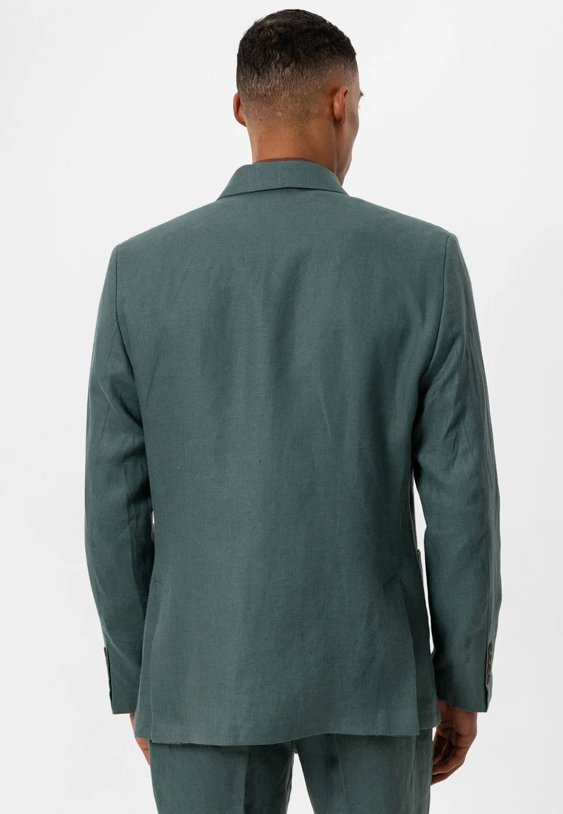 Formal 2 Pieces Mens Suit Flat Peak Lapel Tuxedos For Wedding (Blazer+Pants) mens event wear