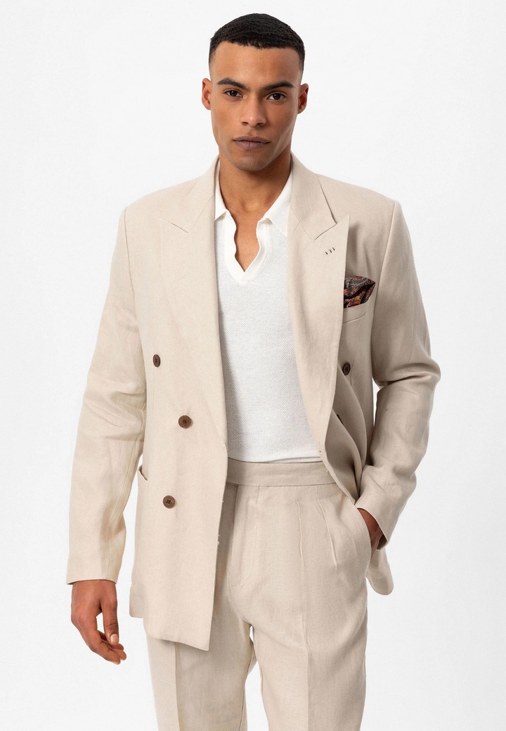 Formal 2 Pieces Mens Suit Flat Peak Lapel Tuxedos For Wedding (Blazer+Pants) mens event wear