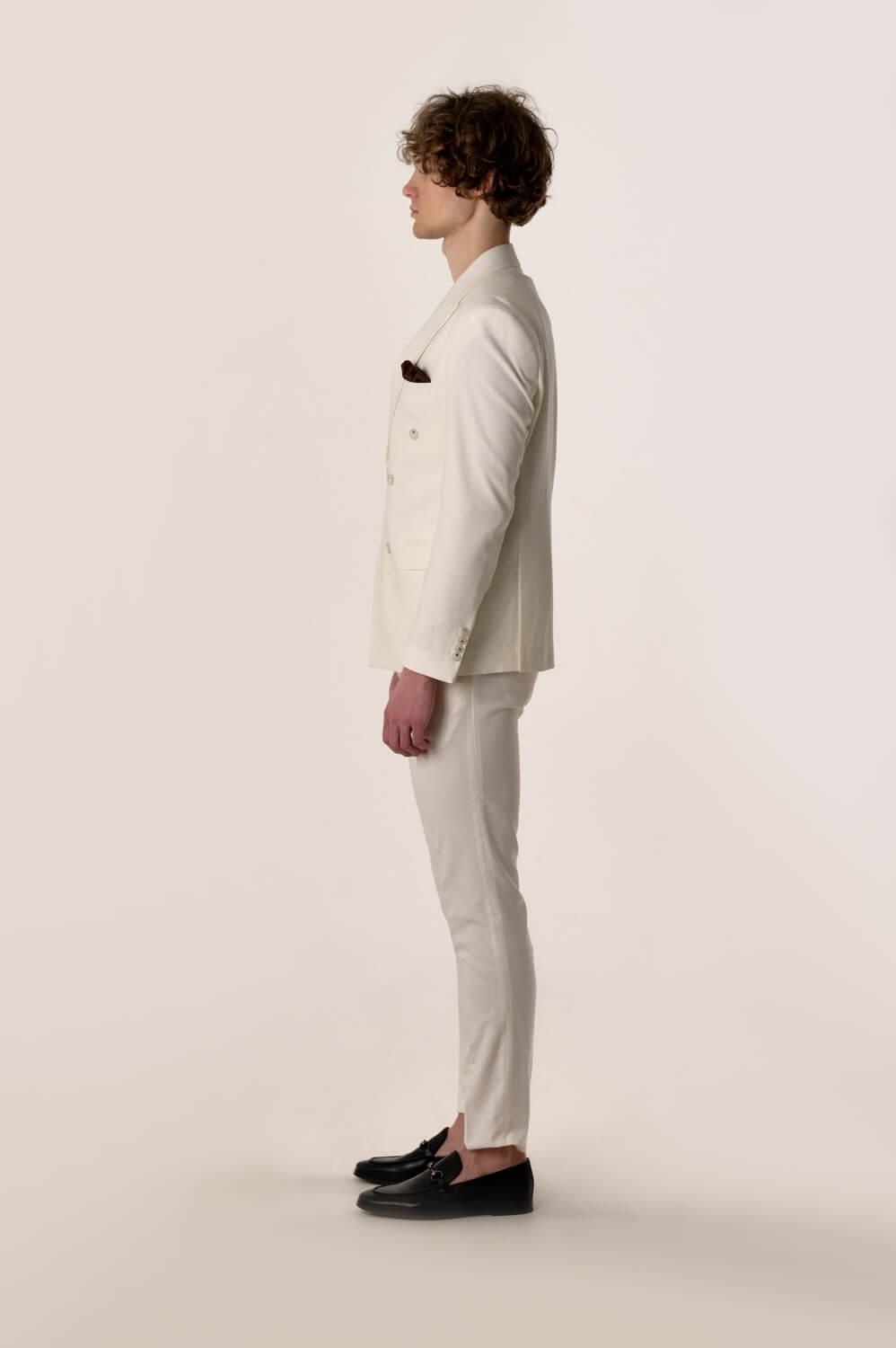 Formal 2 Pieces Mens Suit Flat Peak Lapel Tuxedos For Wedding (Blazer+Pants) mens event wear