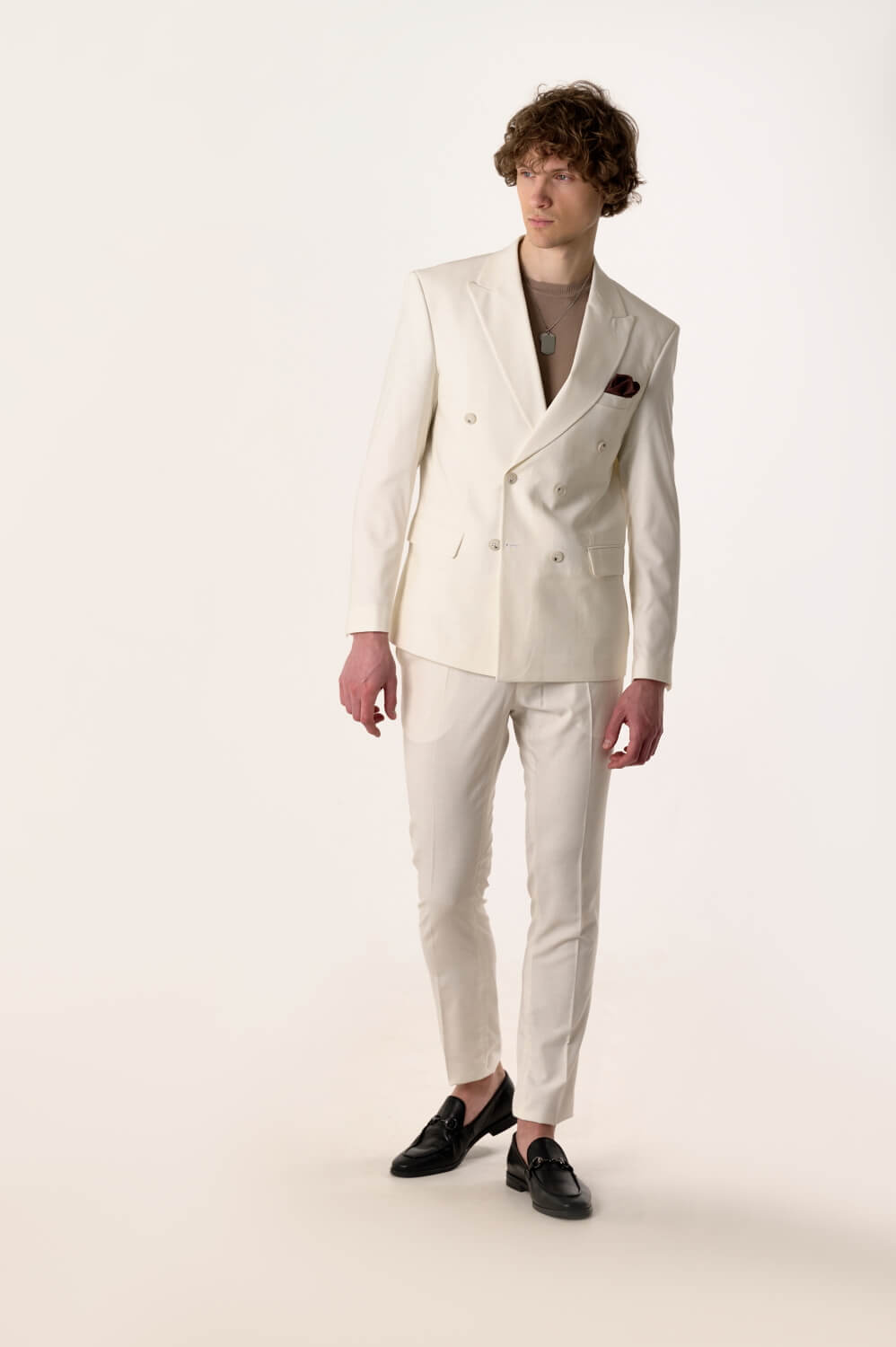 Formal 2 Pieces Mens Suit Flat Peak Lapel Tuxedos For Wedding (Blazer+Pants) mens event wear