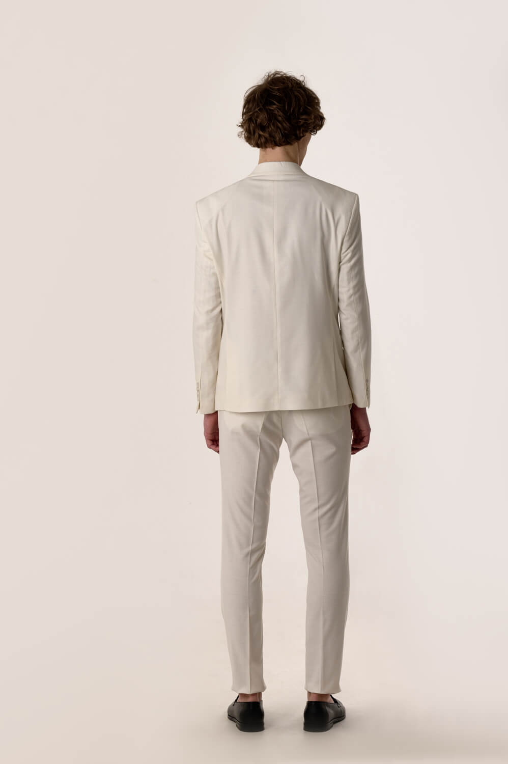 Formal 2 Pieces Mens Suit Flat Peak Lapel Tuxedos For Wedding (Blazer+Pants) mens event wear