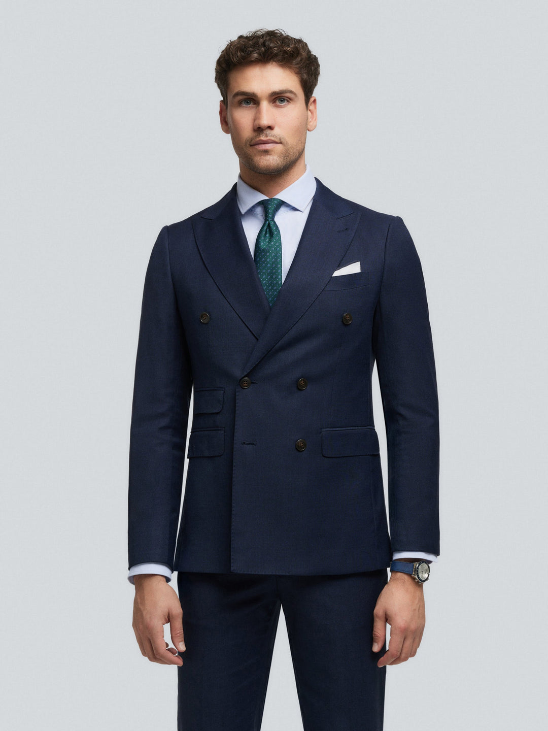 Formal 2 Pieces Mens Suit Flat Peak Lapel Tuxedos For Wedding (Blazer+Pants) mens event wear