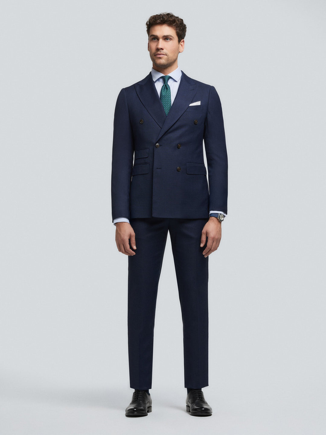 Formal 2 Pieces Mens Suit Flat Peak Lapel Tuxedos For Wedding (Blazer+Pants) mens event wear