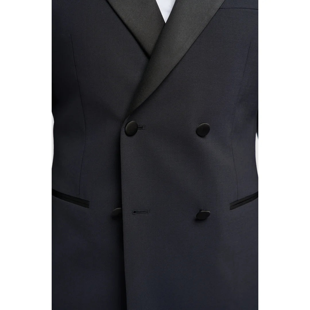 Formal 2 Pieces Mens Suit Flat Peak Lapel Tuxedos For Wedding (Blazer+Pants) mens event wear