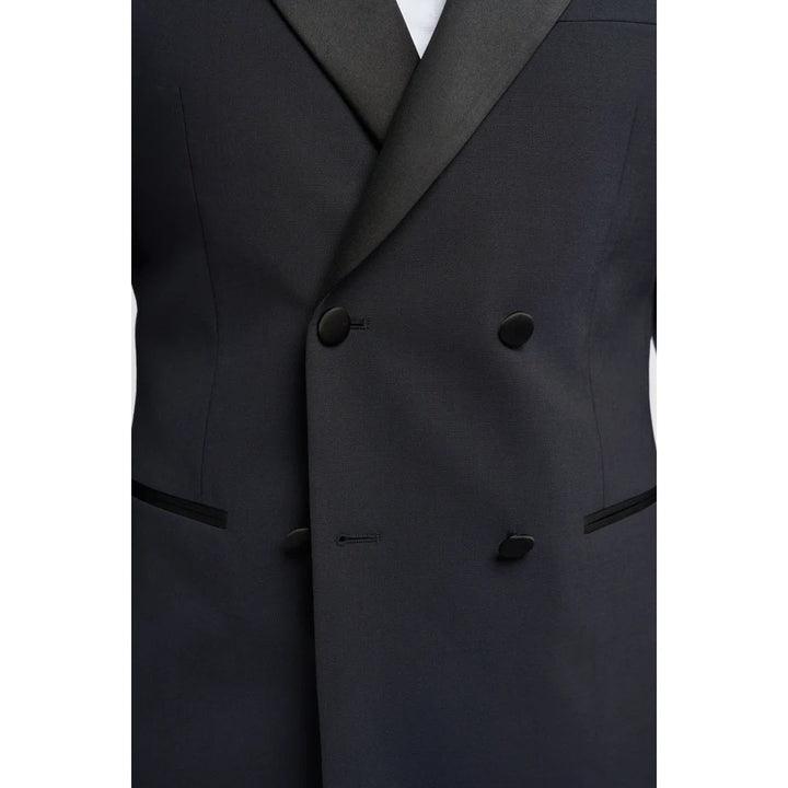 Formal 2 Pieces Mens Suit Flat Peak Lapel Tuxedos For Wedding (Blazer+Pants) mens event wear