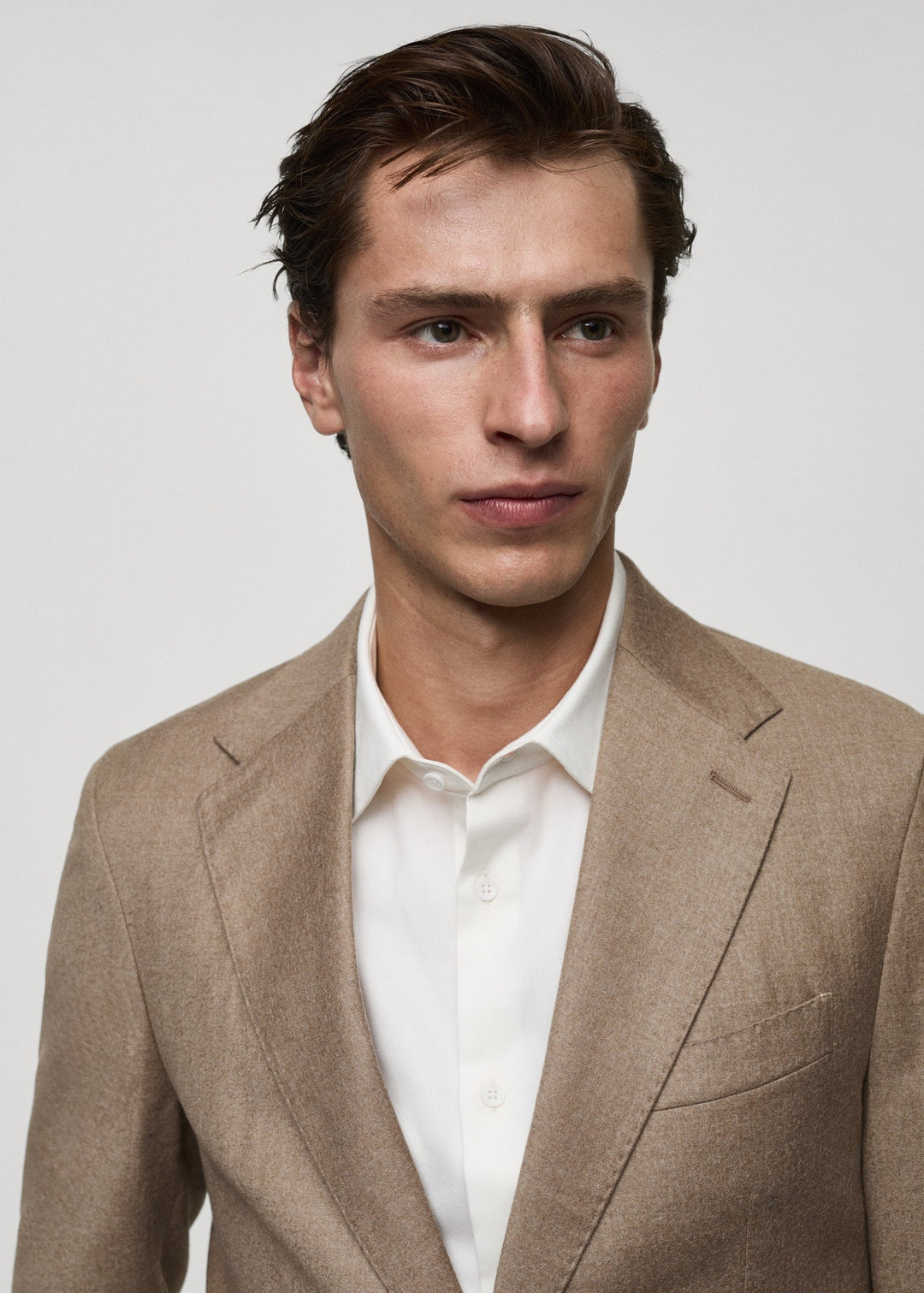 Formal 2 Pieces Mens Suit Flat Peak Lapel Tuxedos For Wedding (Blazer+Pants) mens event wear