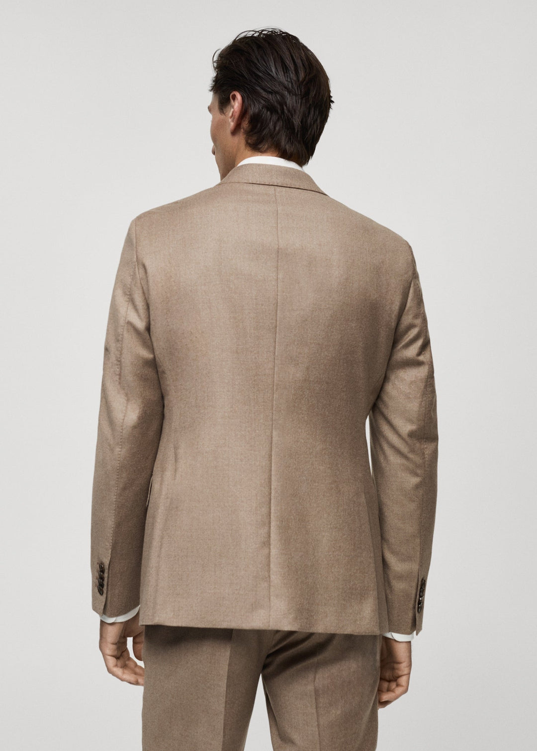 Formal 2 Pieces Mens Suit Flat Peak Lapel Tuxedos For Wedding (Blazer+Pants) mens event wear