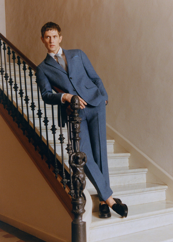 Formal 2 Pieces Mens Suit Flat Peak Lapel Tuxedos For Wedding (Blazer+Pants) mens event wear