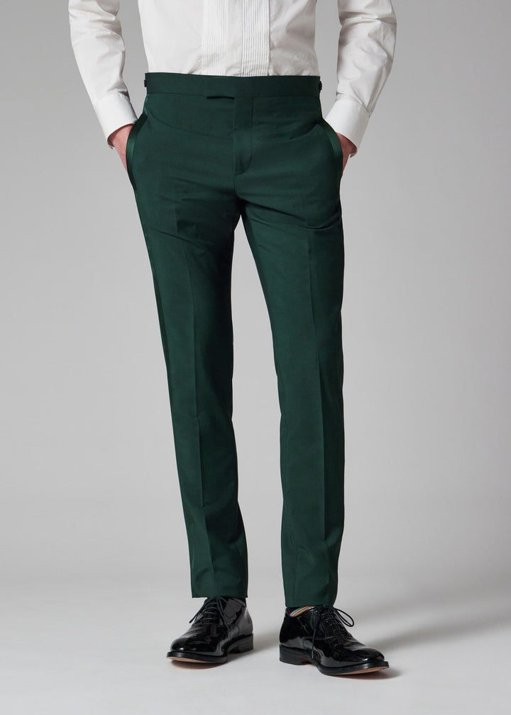 Formal 2 Pieces Mens Suit Flat Peak Lapel Tuxedos For Wedding (Blazer+Pants) mens event wear