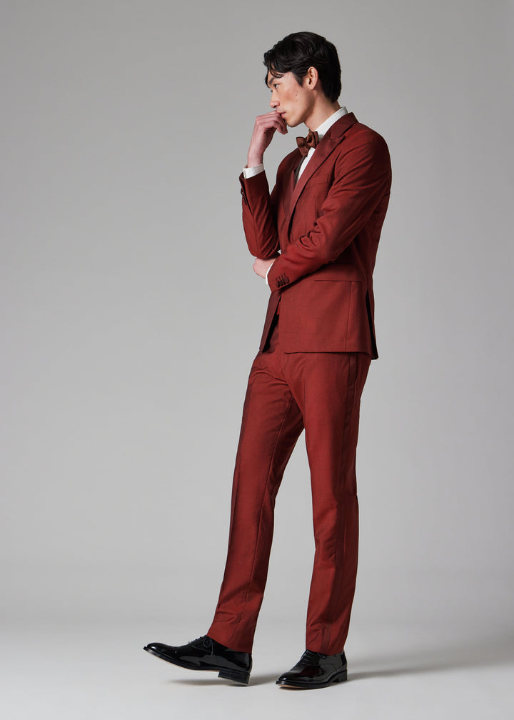 Formal 2 Pieces Mens Suit Flat Peak Lapel Tuxedos For Wedding (Blazer+Pants) mens event wear