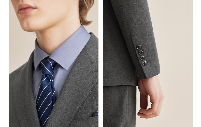 Formal 2 Pieces Mens Suit Flat Peak Lapel Tuxedos For Wedding (Blazer+ Vest + Pants) mens event wear