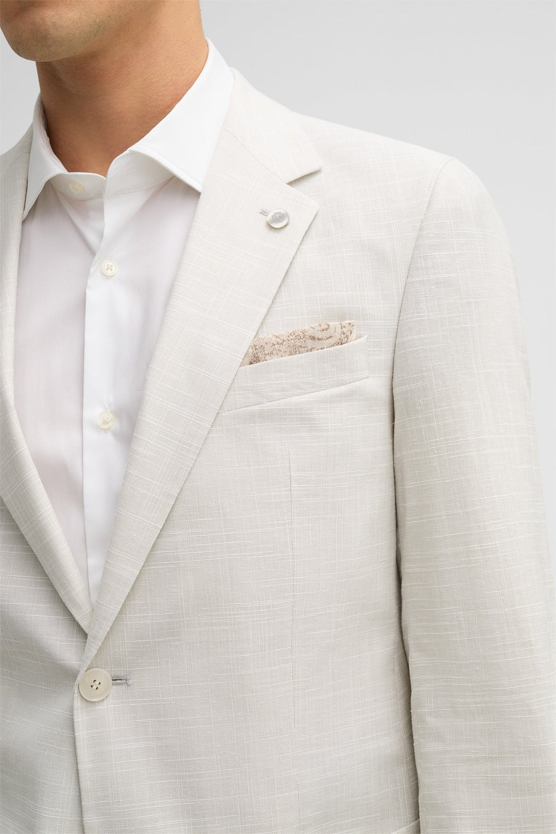 Formal 3 Pieces Mens Suit Flat Linen Notch Lapel Suit(Blazer+Vest+Pants) mens event wear