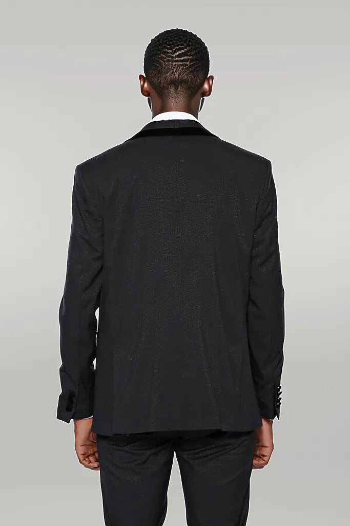 Formal 3 Pieces Mens Suit Flat Shawl Lapel Tuxedos (Blazer+vest+Pants) mens event wear