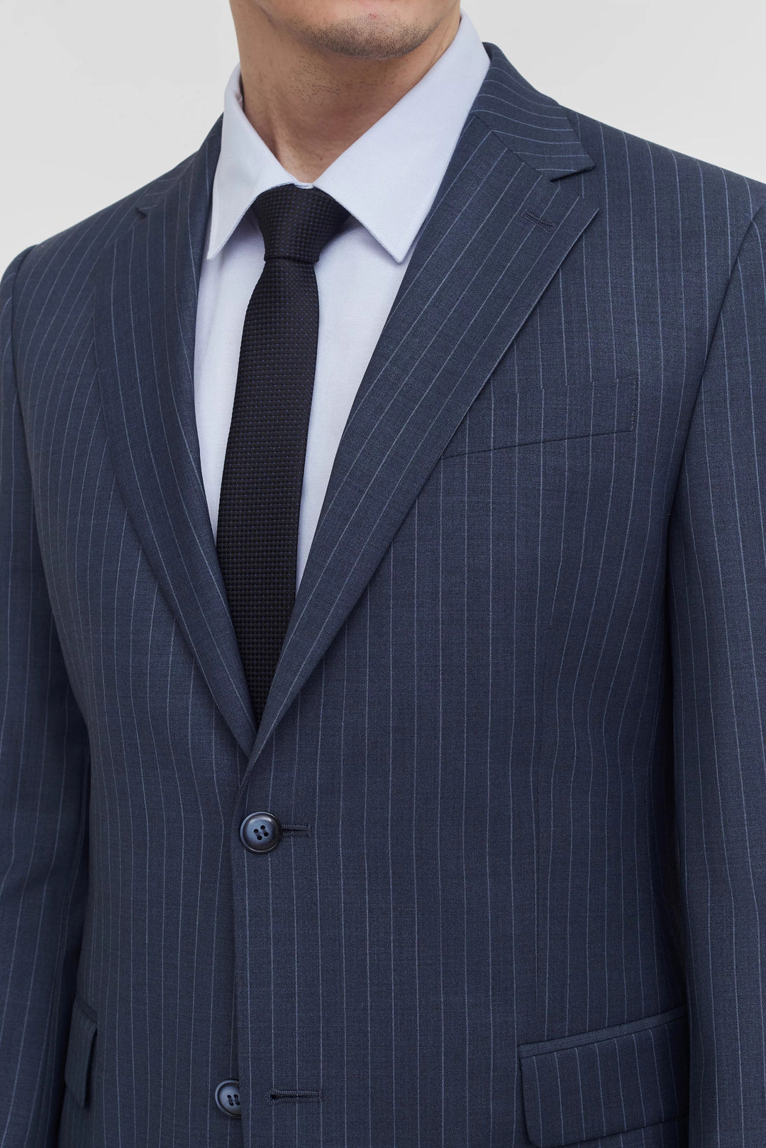 Formal Men's 2 Pieces Mens Suit Notch Lapel Striped Tuxedos (Blazer+Pants) mens event wear