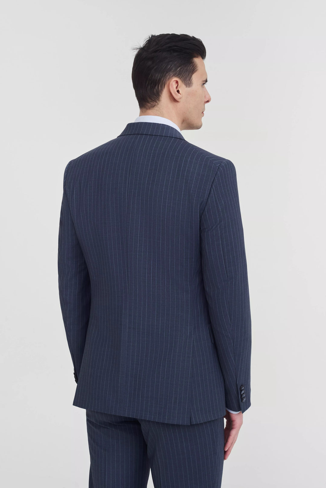 Formal Men's 2 Pieces Mens Suit Notch Lapel Striped Tuxedos (Blazer+Pants) mens event wear