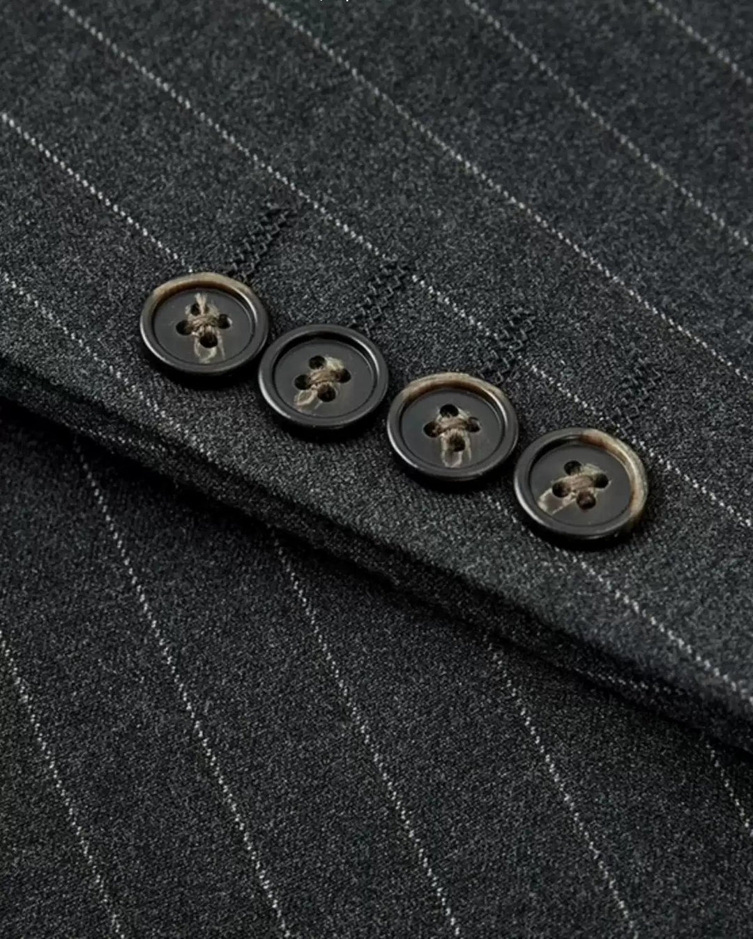 Formal Men's 2 Pieces Mens Suit Notch Lapel Striped Tuxedos (Blazer+Vest+Pants) mens event wear