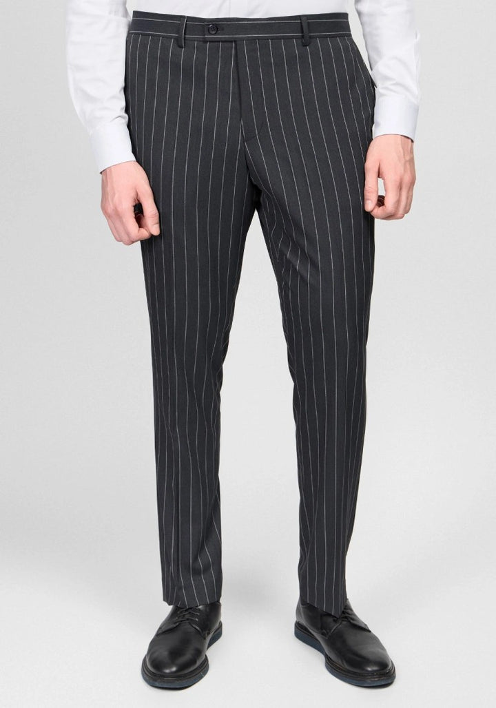 Formal Men's 2 Pieces Mens Suit Peak Lapel Striped Tuxedos (Blazer+Pants) mens event wear