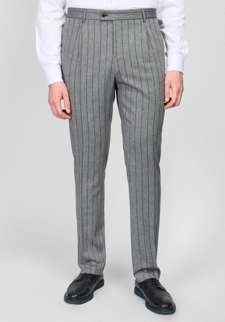 Formal Men's 2 Pieces Mens Suit Peak Lapel Striped Tuxedos (Blazer+Pants) mens event wear