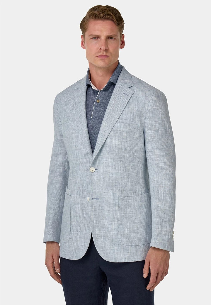 Formal Men's Regular Linen Notch Lapel Blazer for Weddings mens event wear