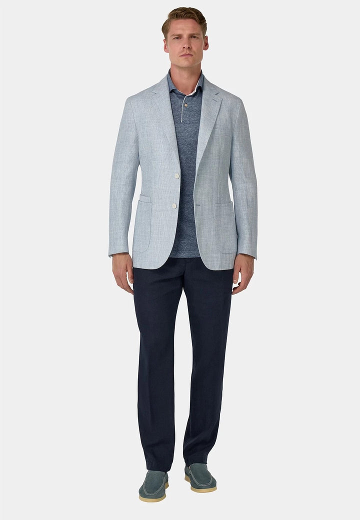 Formal Men's Regular Linen Notch Lapel Blazer for Weddings mens event wear