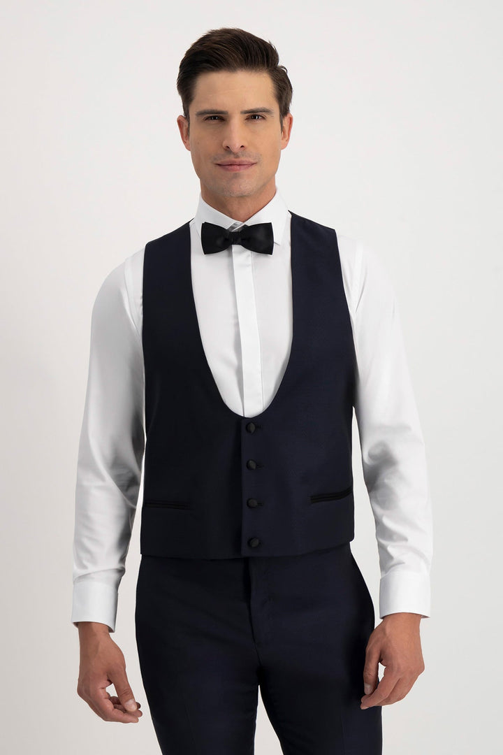 Formal Men's Suit 3 Piece Peak Lapel Solid Color Tuxedo Wedding (Blazer + Vest + Pants) mens event wear