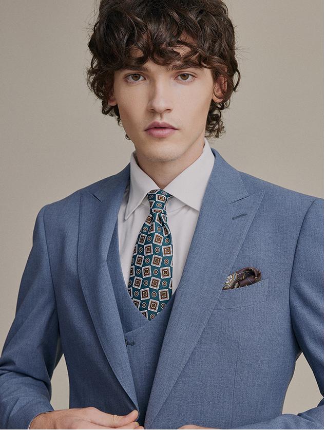 Formal Men's Suits Slim Fit 3 Pieces Notch Lapel Tuxedos (Blazer+Vest+ Pant) mens event wear