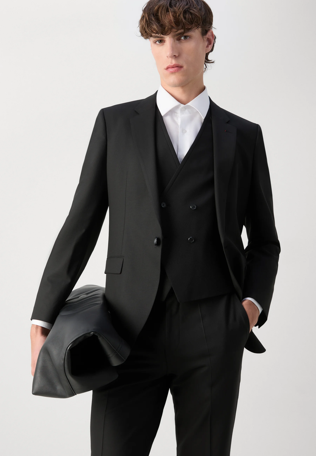 Formal Men's Suits Slim Fit 3 Pieces Notch Lapel Tuxedos (Blazer+Vest+ Pant) mens event wear