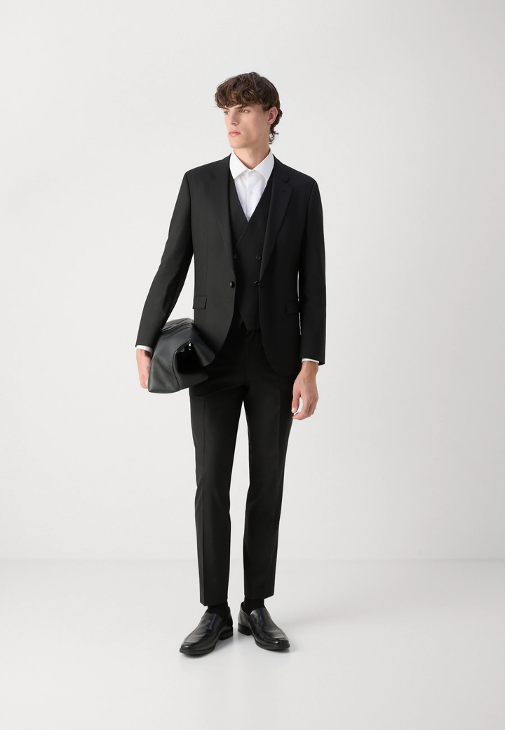 Formal Men's Suits Slim Fit 3 Pieces Notch Lapel Tuxedos (Blazer+Vest+ Pant) mens event wear