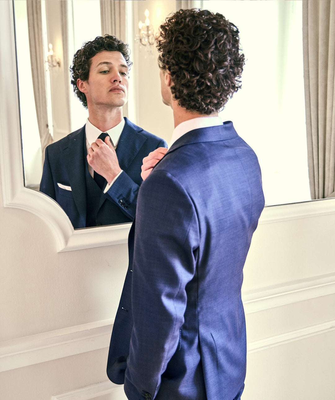 Formal Men's Suits Slim Fit 3 Pieces Notch Lapel Tuxedos (Blazer+Vest+ Pant) mens event wear