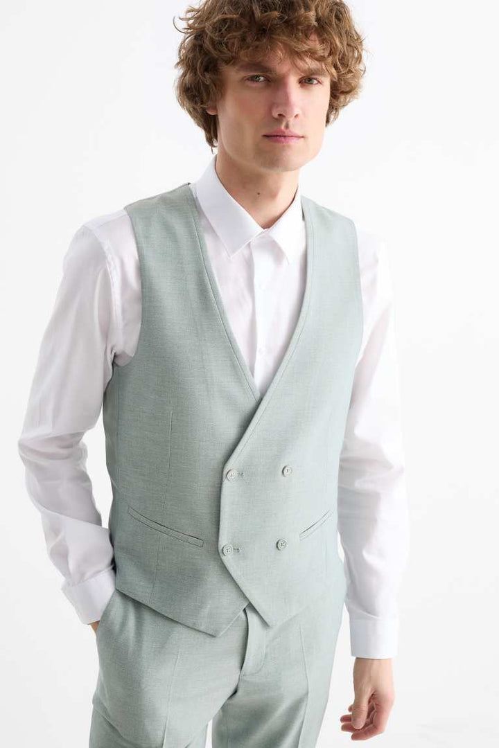 Formal Men's Suits Slim Fit 3 Pieces Notch Lapel Tuxedos (Blazer+Vest+ Pant) mens event wear