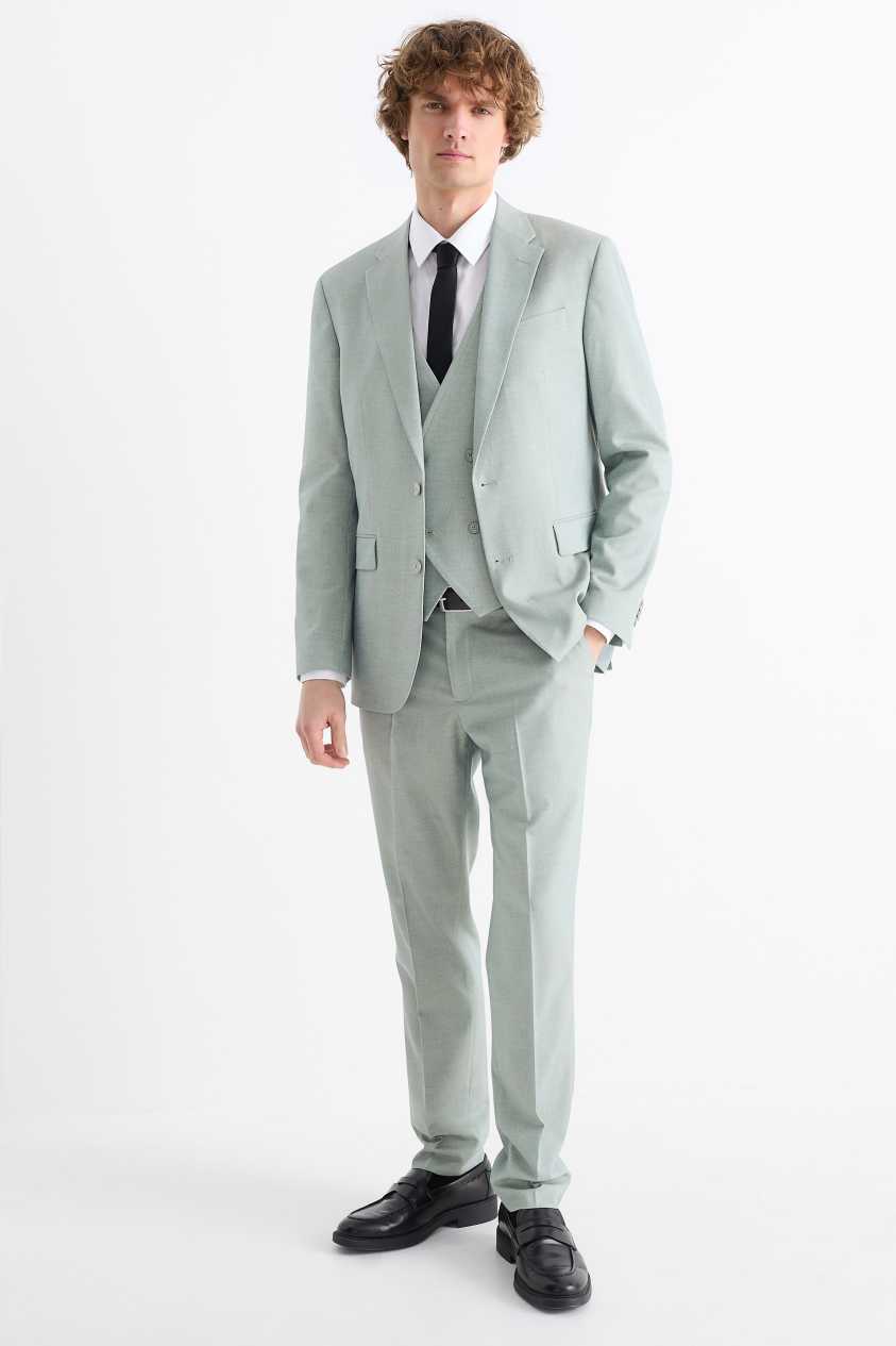 Formal Men's Suits Slim Fit 3 Pieces Notch Lapel Tuxedos (Blazer+Vest+ Pant) mens event wear