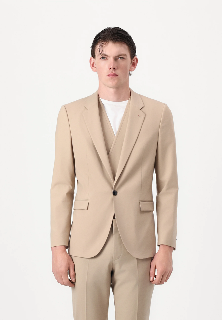 Formal Men's Suits Slim Fit 3 Pieces Peak Lapel Tuxedos (Blazer+Vest+ Pant) mens event wear