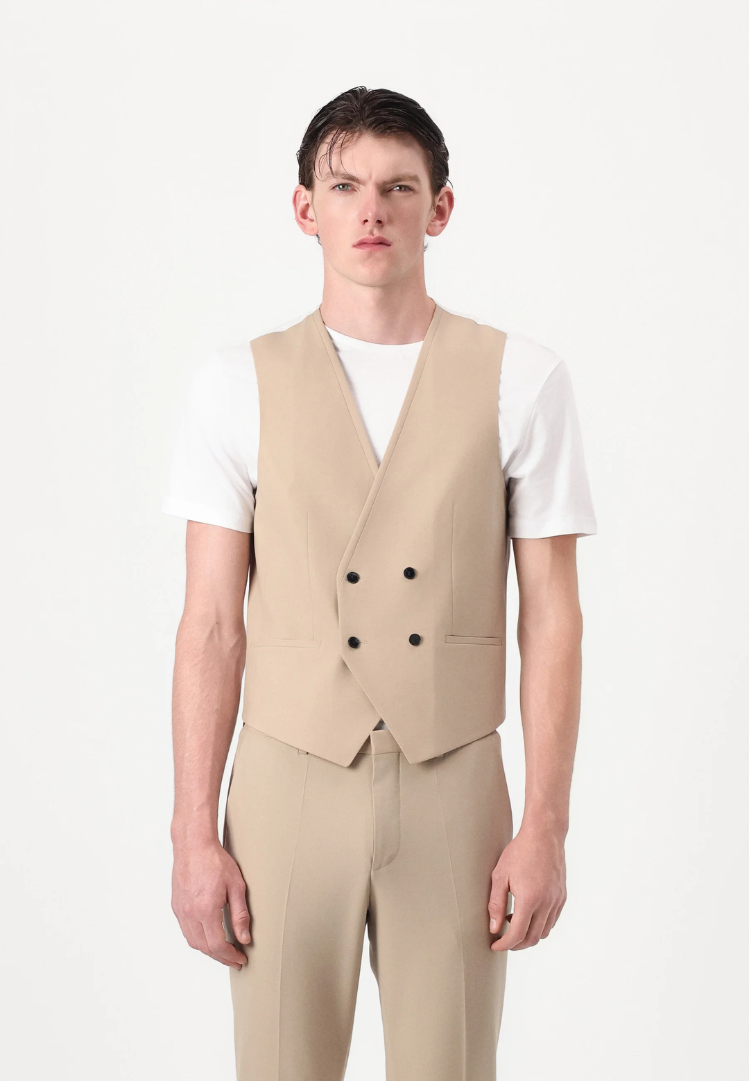 Formal Men's Suits Slim Fit 3 Pieces Peak Lapel Tuxedos (Blazer+Vest+ Pant) mens event wear