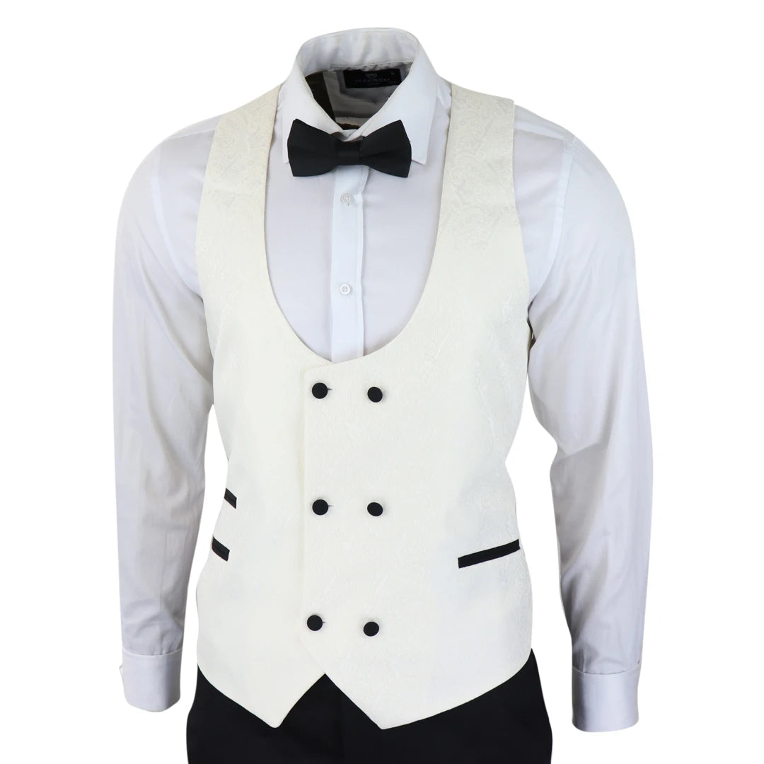 Formal Men's Suits Slim Fit 3 Pieces Peak Lapel Tuxedos (Blazer+Vest+ Pant) mens event wear