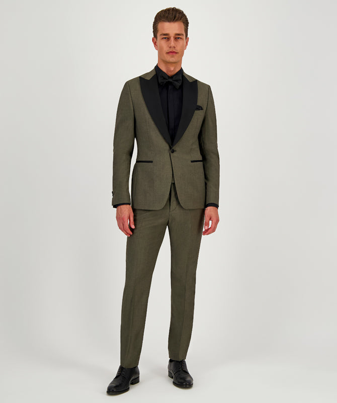 Formal Men's Suits Slim Fit 3 Pieces Peak Lapel Tuxedos For Prom(Blazer+Vest+ Pant) mens event wear