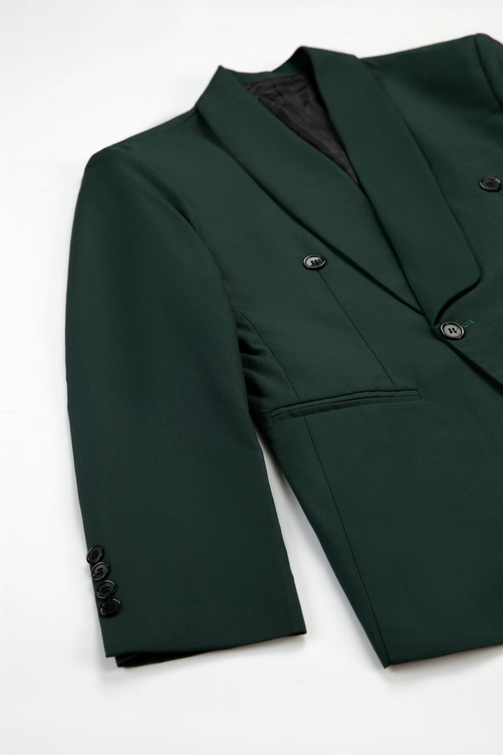 Leisure Mens Suit Double Breasts Shawl Lapel 2 Pieces (Blazer+Pants) mens event wear