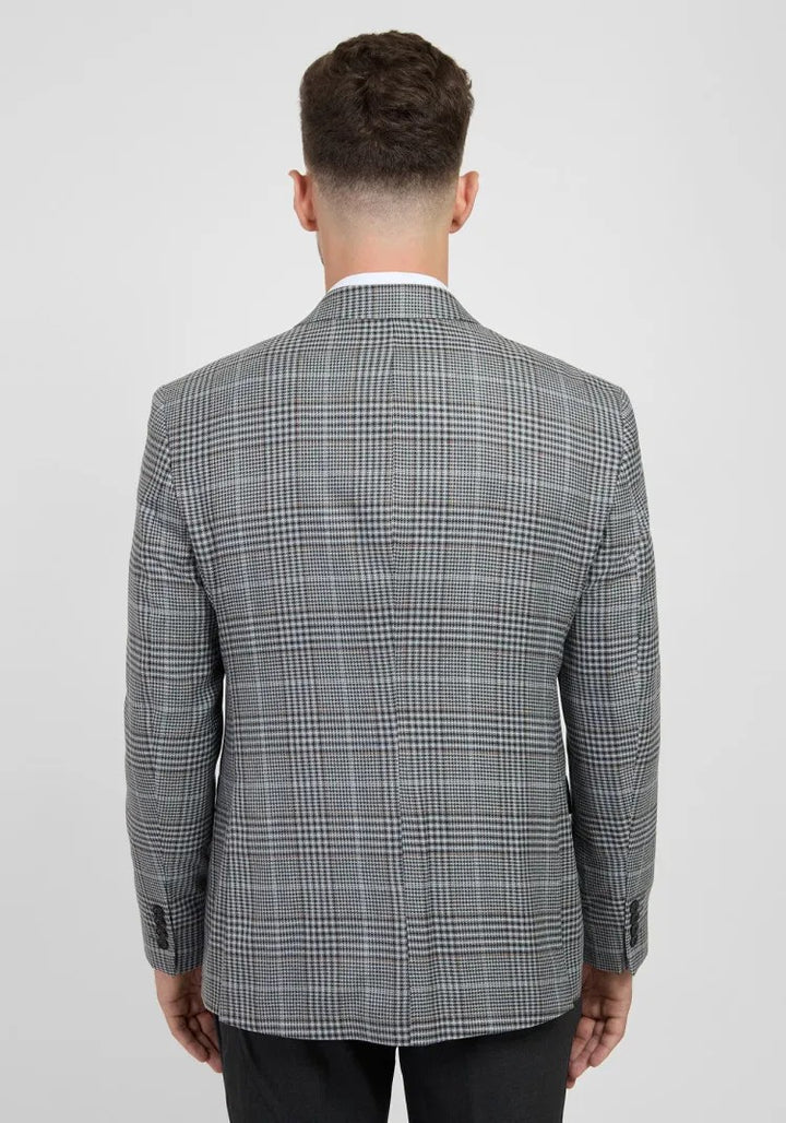 Men's 3 Pieces Formal Plaid Peak Lapel Suit (Blazer+Vest+Pants) mens event wear