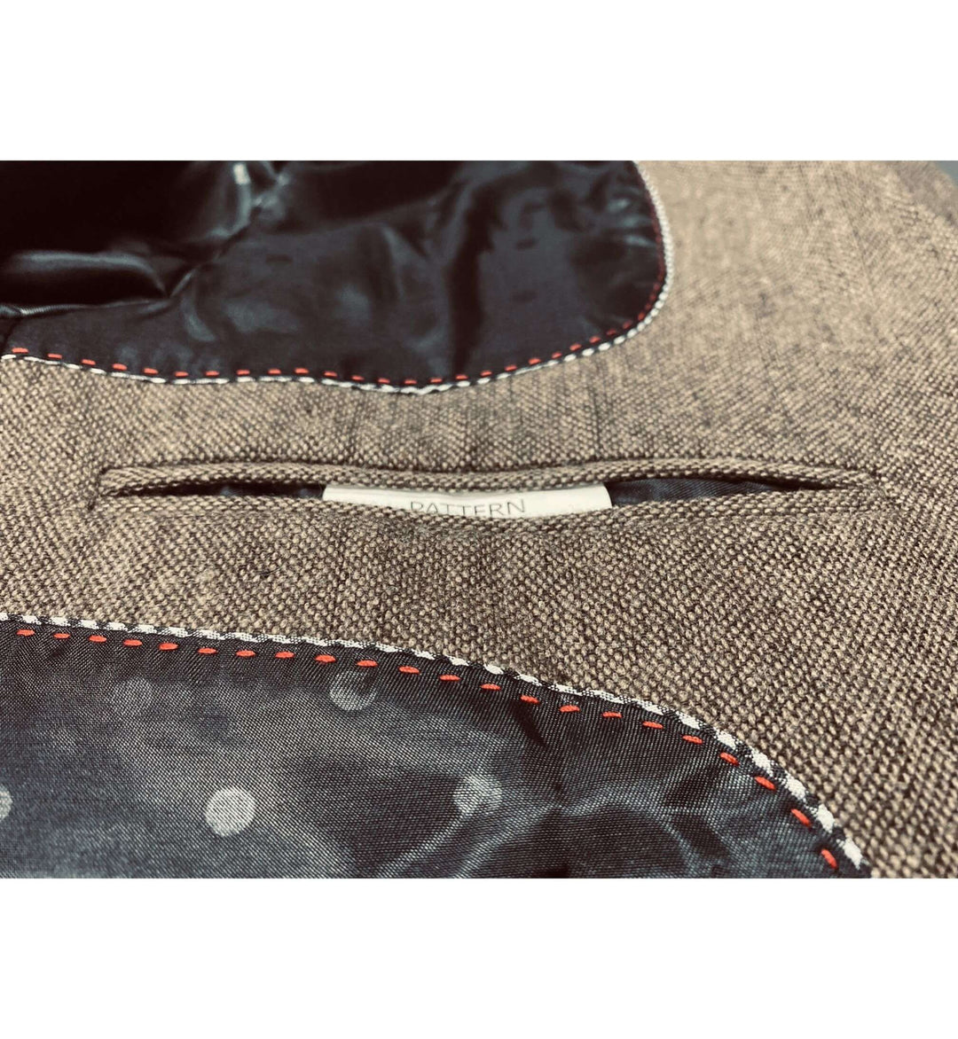 Men's Casual 3 Pieces Mens Suit Classic Tweed Notch Lapel Tuxedos (Blazer+vest+Pants) mens event wear