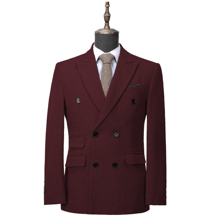 Men's Casual Tweed Notch Lapel Blazer mens event wear