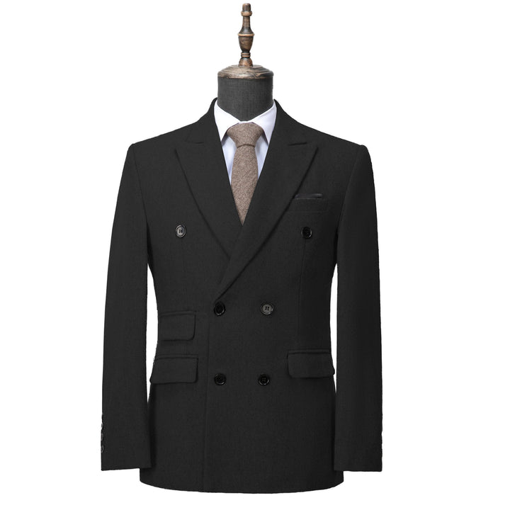 Men's Casual Tweed Notch Lapel Blazer mens event wear