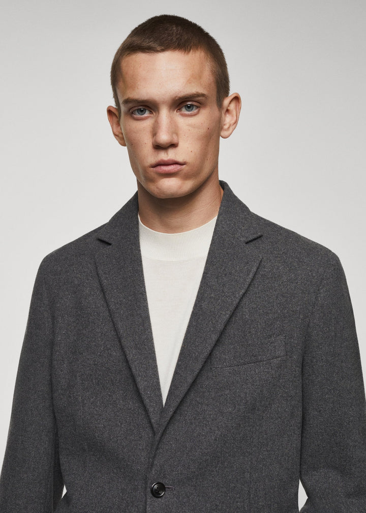 Men's Casual Tweed Notch Lapel Blazer mens event wear