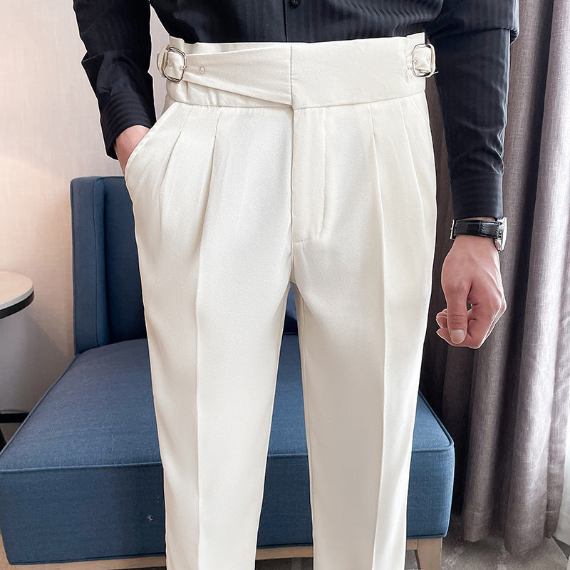 Men's Causal Suit Pants Regular Fit Trousers mens event wear