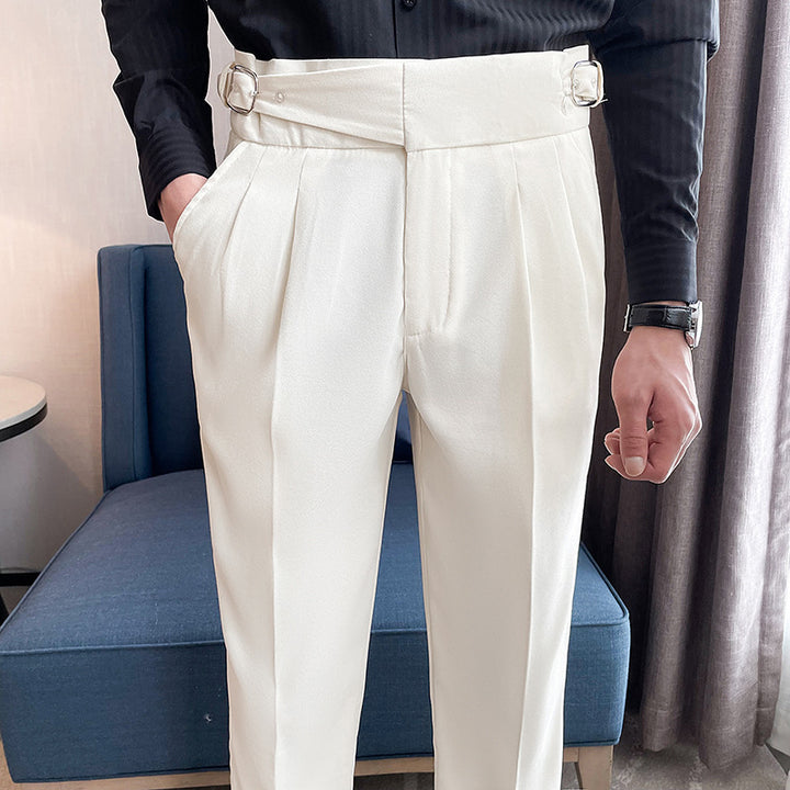 Men's Causal Suit Pants Regular Fit Trousers mens event wear