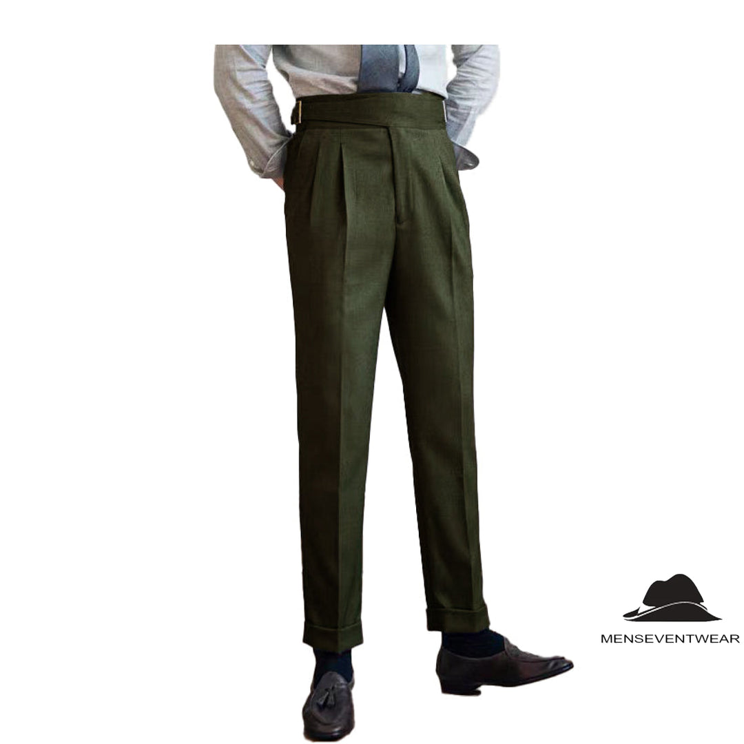 Men's Causal Suit Pants Regular Fit Trousers mens event wear