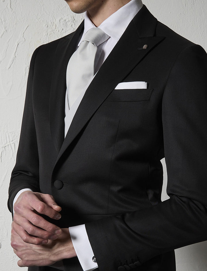 Menseventwear Fashion Men's Slim Fit Long tuxedo Peak Lapel Blazer mens event wear