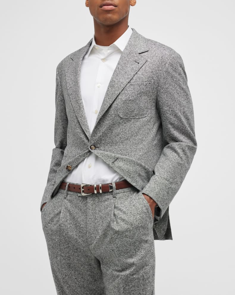 Menseventwear Men's Casual 2 Pieces Mens Suit Classic Tweed Notch Lapel Tuxedos (Blazer+Pants) mens event wear