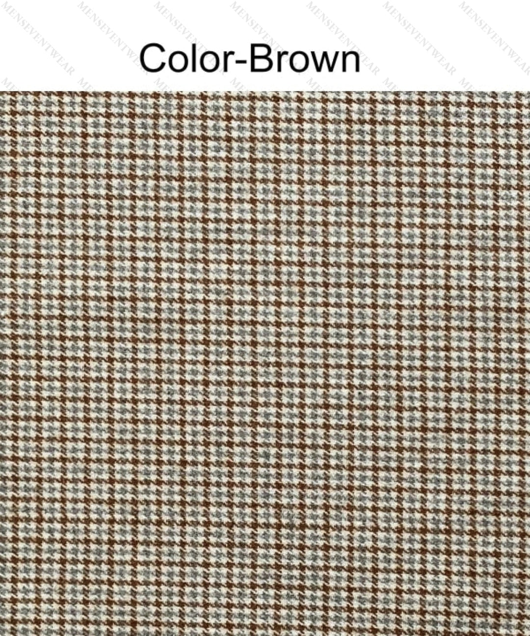 Fashion Men's 3 Pieces Houndstooth Notch Lapel Tuxedos (Blazer+vest+Pants) mens event wear